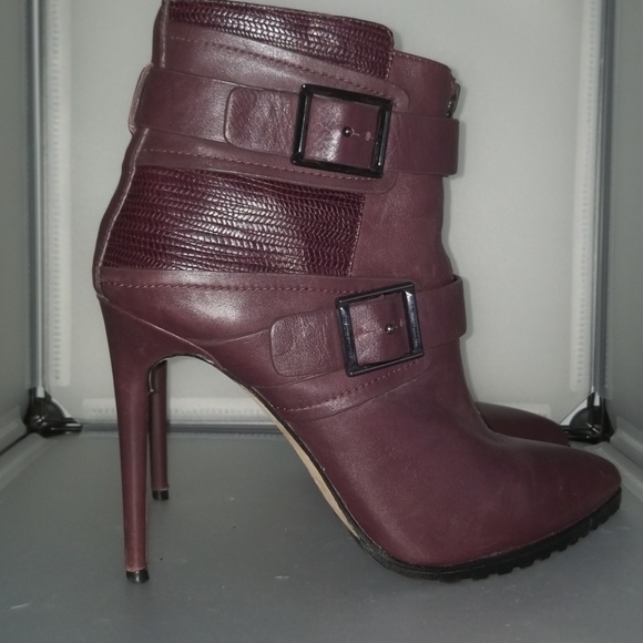 BCBG MaxAzria Leather Booties Size 10 - Picture 2 of 5